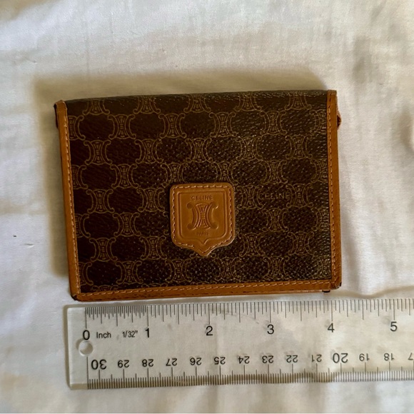 Celine Macadam Bifold Cardholder Wallet - Brown - Picture 15 of 16